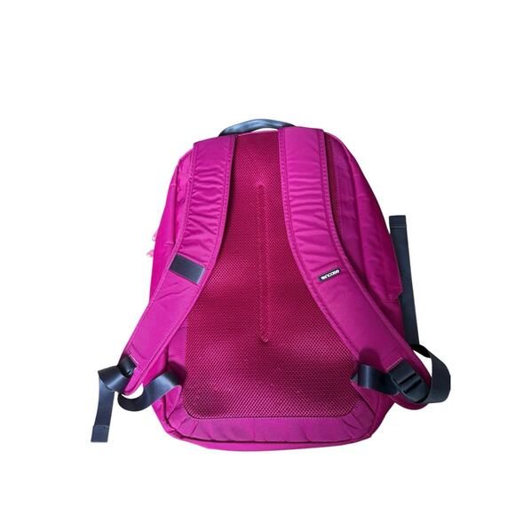 “INCASE” Laptop Backpack Fuchsia Pink Softside Velvet Padded Inside Backpack 18” - Picture 3 of 9